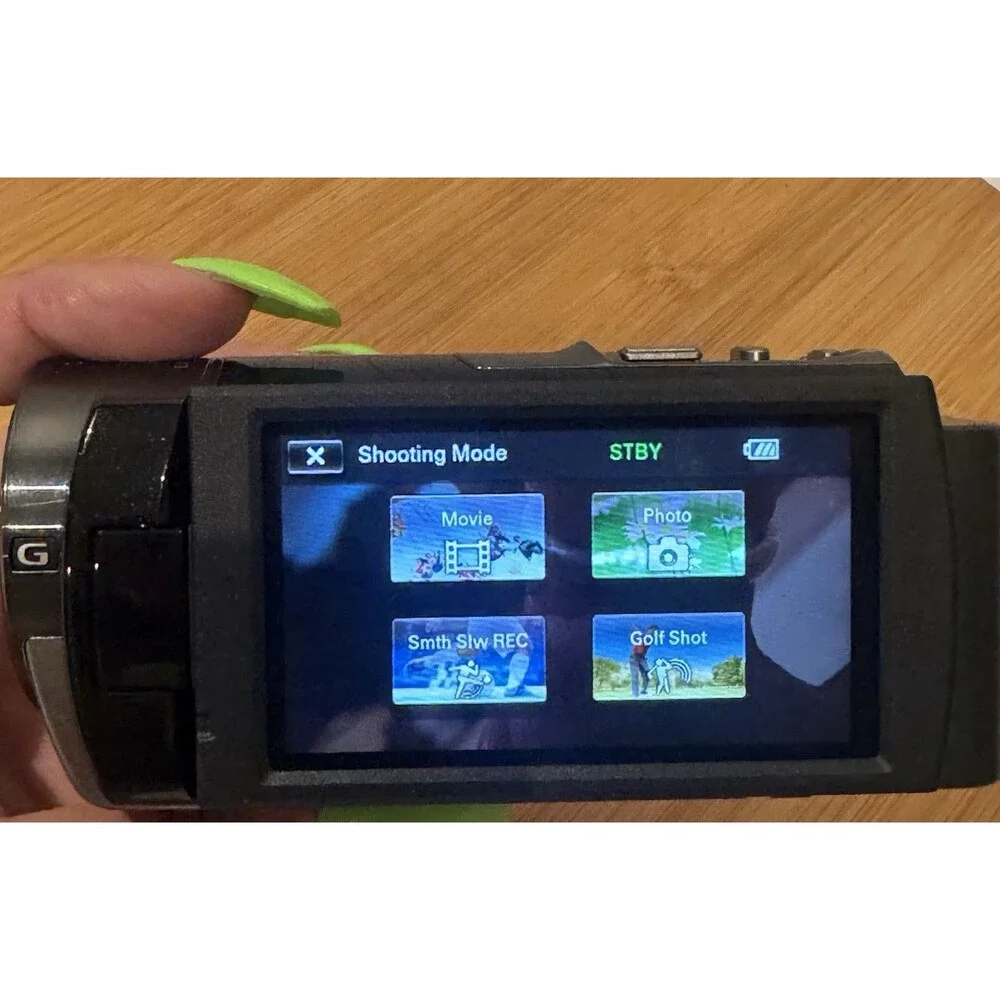 Sony HDR-CX130 Handycam HD Camcorder Black Bundle W Adapter Etc. Working ￼